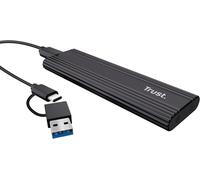 Trust M.2 NVMe SSD Enclosure, USB-C 10Gbps External Hard Drive Enclosure up to
