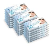 Trust Mama - Baby Wipes 99.9% Purified Water - 18 Pack - Fragrance-Free, Hypoallergenic Wet Wipes for Sensitive Baby Skin - Natural, Everyday Use