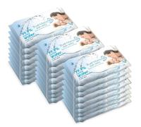 Trust Mama Baby wipes Natural Nappy Wipes Chemical Free for Sensitive Skin Pure Water (24 Packs of 60 Wipes)