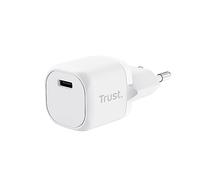Trust Maxo Fast Charger USB C 20W PD Universal Mains Adapter (No Cable) for iPhone 14/14 Pro Max, iPad, Samsung Galaxy S23 S22 S21, Xiaomi, Huawei, Oppo, Tablet, Travel - White