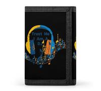 Trust Me I Am A DJ Funny Trifold Wallet RFID Blocking Front Pocket Wallets with ID Window Gifts for Men Women