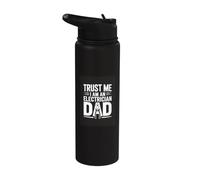 Trust Me I Am an Electrician Dad Fathers Day Stainless Steel Insulated Water Bottle