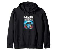 Trust Me I Am An Oceanographer Ocean Life Zip Hoodie