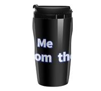 Trust Me I Am From The 80s Printed Reusable Coffee Mug Insulated Travel Drinking Cup Water Bottle with Lid 250ml