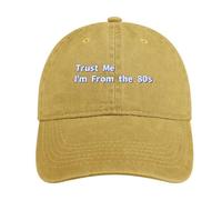 Trust Me I Am From The 80s Vintage Baseball Cap Golf Dad Hats Adjustable SnapBack Cap for Men Women Sports Outdoor