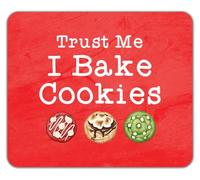 Trust Me I Bake Cookies Baking Baker Biscuits Mouse Mat Pad 24cm x 19cm