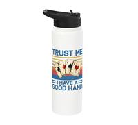 Trust Me I Have a Good Hand Funny Poker Player Casino Retro Stainless Steel Insulated Water Bottle