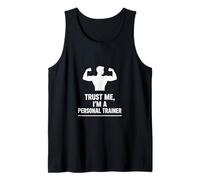 Trust Me I’m a Personal Trainer Gym Humor Design Tank Top