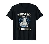 Trust Me I’m a Plumber Funny Vintage Plumbing Graphic T-Shirt