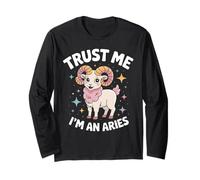 Trust Me I’m an Aries Cosmic Zodiac Long Sleeve T-Shirt