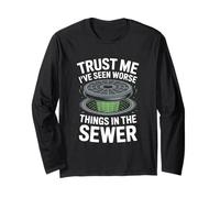 Trust Me I’ve Seen Worse Things Funny Wastewater Operator Long Sleeve T-Shirt