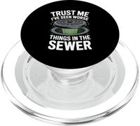 Trust Me I’ve Seen Worse Things Funny Wastewater Operator PopSockets PopGrip for MagSafe