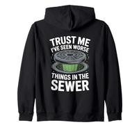 Trust Me I’ve Seen Worse Things Funny Wastewater Operator Zip Hoodie