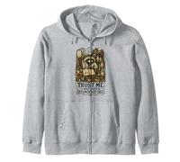 Trust Me I Watched Documentary Once Raccoon Plant Lovers Zip Hoodie