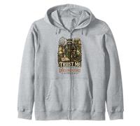 Trust Me I Watched Documentary Once Raccoon Plant Lovers Zip Hoodie