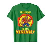 Trust Me I'am Not A Werewolf - were Wolf Howling for Kids T-Shirt, Men, Kelly Green, Medium