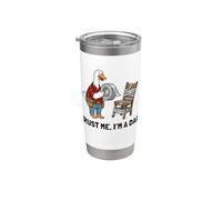 Trust Me I'm A Dad Funny Duct Tape Goose Father’s Day Stainless Steel Insulated Tumbler