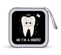 Trust Me I'm A Dentist CD Case Holder Portable 40 Capacity DVD Wallet Storage Organizer for Car Travel
