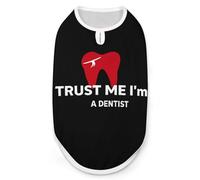 Trust Me I'm A Dentist Print Dog Shirts Pet Clothes Sleeveless Tank Top for Small Puppy and Cats