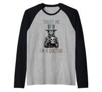 Trust Me Im A Doctor Plague Doctor Creepy Raglan Baseball Tee
