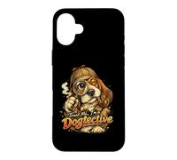 Trust Me, I'm a Dogtective! Funny Detective Dog Case for iPhone 16 Plus