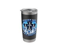 Trust Me I'm A Dogtor Witty Word Play Dog Meme Funny Novelty Stainless Steel Insulated Tumbler