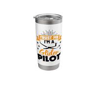 Trust Me I'm A Glider Pilot Airplane Gliding Sailplane Stainless Steel Insulated Tumbler