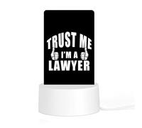Trust Me I'm A Lawyer Acrylic Night Light Personalised Nightlight Bedside Lamp for Friends Ladies