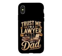 Trust Me I'm A Lawyer And A Dad Fathers Day Case for iPhone X/XS
