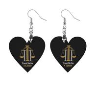 Trust Me Im A Lawyer Artistic Wooden Earrings Pendant Vintage Earring Hooks Trendy Vacation Dangle Boho Eardrop Apricot Shaped