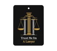 Trust Me Im A Lawyer Car Aromatherapy Tablets Air Freshener Hanging Scented Cards for Rooms Bathrooms Wardrobe Square