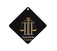 Trust Me Im A Lawyer Car Aromatherapy Tablets Air Freshener Hanging Scented Cards for Rooms Bathrooms Wardrobe Rhombus