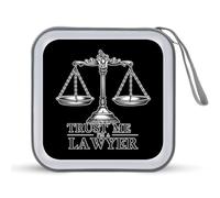 Trust Me I'm A Lawyer CD Case Holder Portable 40 Capacity DVD Wallet Storage Organizer for Car Travel