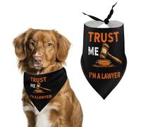 Trust Me I'm A Lawyer Funny Dog Bandanas Puppy Triangle Scarf Washable Bib for Small Medium Large Pet