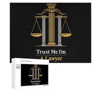 Trust Me Im A Lawyer Funny Wooden Picture Puzzle Wood Jigsaw Creative Gift for Adults And Family Game