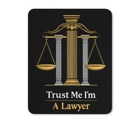Trust Me Im A Lawyer Mouse Pad with Stitched Edges Non Slip Mousepad Desk Mat for Office Gaming