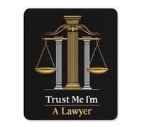 Trust Me Im A Lawyer Mouse Pad with Stitched Edges Non Slip Mousepad Desk Mat for Office Gaming