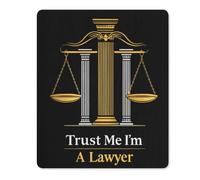 Trust Me Im A Lawyer Mouse Pad with Stitched Edges Non Slip Mousepad Desk Mat for Office Gaming