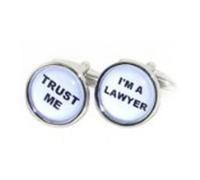 Trust me I'm a Lawyer Pale Blue Cufflinks X2BOCB006