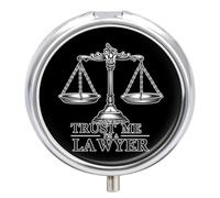 Trust Me I'm A Lawyer Travel Pill Organizer Portable Pill Case Small Pill Box for Purse Pocket