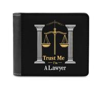 Trust Me I'm A Laywer Printed Wallets Bifold Wallet Change Cash Bag with Multiple Card Slots for Men And Women