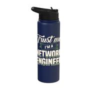 Trust Me I'm A Network Engineer Engineering IT Apparel Stainless Steel Insulated Water Bottle