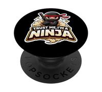 Trust Me I'm A Ninja Funny Quote Slogan Martial Arts Warrior PopSockets Adhesive PopGrip