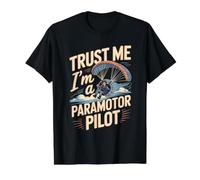 Trust Me I'm a Paramotor Pilot Paragliding Value Graphic T-Shirt, Men, Black, S