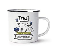 Trust Me I'm A Policewoman Enamel Mug Cup
