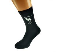 Trust me I'm a Priest Image Mens Black Novelty Socks UK Mens Size 5-12