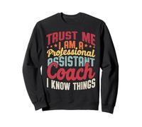 trust me I'm a professional assistant coach retro vintage Sweatshirt