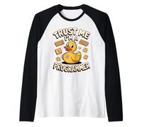 Trust Me I'm a Programmer Coding Software Developer Raglan Baseball Tee