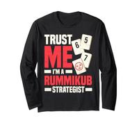 Trust Me Im A Rummikub Strategist Tile Game Enthusiast Long Sleeve T-Shirt