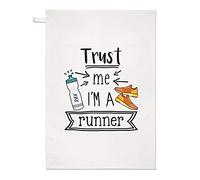 Trust Me I'm A Runner Tea Towel Dish Cloth